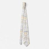 PixDezines William Morris Aardbei Dief Geel Stropdas (Achterkant)