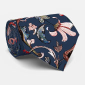 PixDezines William Morris Bourgondië DIY Achtergro Stropdas (Opgerold)