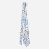 PixDezines William Morris Korenbloem Blauwe DIY Stropdas (Achterkant)