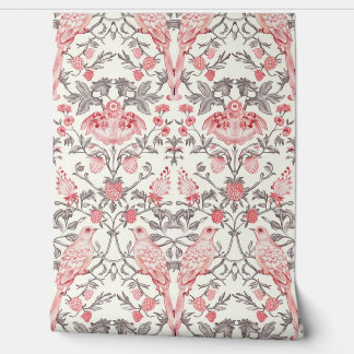 PixDezines William Morris Pink Strawberry Thief Behang