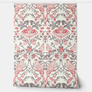 PixDezines William Morris Roze Aardbevendief Behang