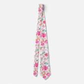 PixDezines William Morris Roze Blauw Stropdas (Achterkant)