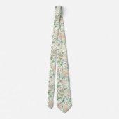 PixDezines William Morris Strawberry Thief Pastel Stropdas (Achterkant)