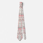 PixDezines William Morris Strawberry Thief Roze Stropdas (Voorkant)