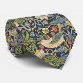 PixDezines William Morris Strawberry Thief Stropdas (Opgerold)