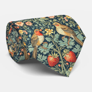 PixDezines William Morris Strawberry Thief Stropdas