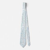 PixDezines William Morris Wilgentak Stofblauw Stropdas (Voorkant)