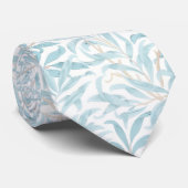 PixDezines William Morris Willow Bough Dusty Blue Stropdas (Opgerold)