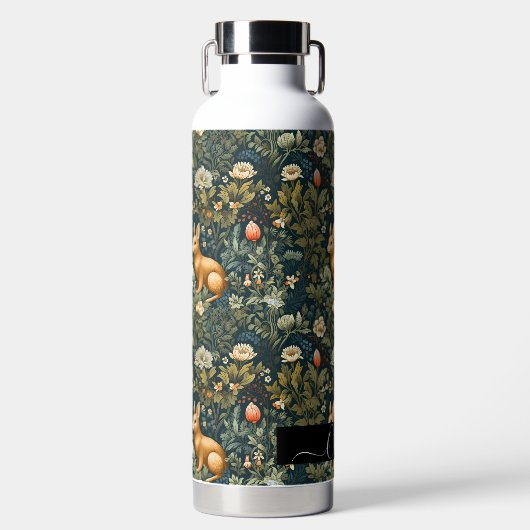 PixDezines William Morris Woodland Waterfles (Voorkant)