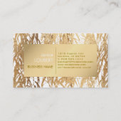 PixDezines Willow/Faux Gold Foil/DIY achtergrond Visitekaartje (Achterkant)