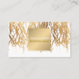 PixDezines Willow/Faux Gold Foil/DIY achtergrond Visitekaartje