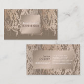 PixDezines Willow/Faux Roze Gold/DIY achtergrond Visitekaartje (Voorkant / Achterkant)