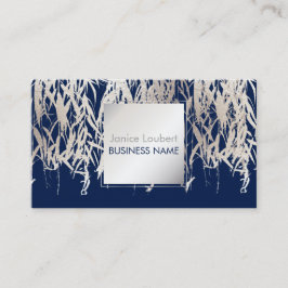 PixDezines Willow/Faux Silver Foil/DIY background Visitekaartje