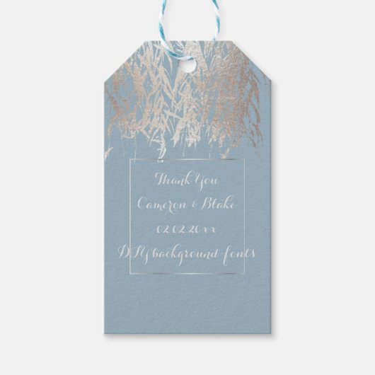 PixDezines Willow Leaves Zilver/DIY achtergrond Cadeaulabel