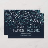 PixDezines winter sparen de datum/DIYcolor Save The Date (Voorkant / Achterkant)