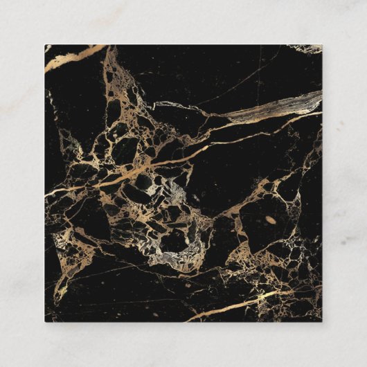 PixDezines Wishing Well/Black Marble Gold Veins Informatiekaartje (Achterkant)