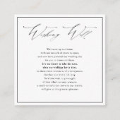 PixDezines Wishing Well, kalligrafie script Informatiekaartje (Voorkant)