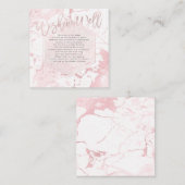 PixDezines Wishing Well/Marble /Blush Informatiekaartje (Voorkant / Achterkant)