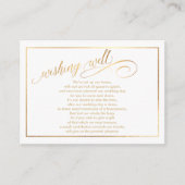 PixDezines Wishing Well/Marble /White+Gold Informatiekaartje (Voorkant)