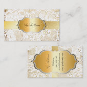 PixDezines WIT KANT/PERKAMENT Visitekaartje (Voorkant / Achterkant)