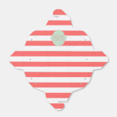 PixDezines Wit + Koraal Oranje strepen Bedankdoosjes (Uitgevouwen)