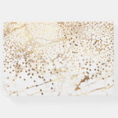 PixDezines WIT MARMER+FAUX GOLD CONFETTI Gastenboek (Achterkant)