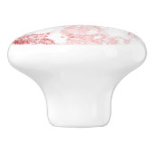 PIXDEZINES WIT MARMER + FAUX ROOS GOUD KERAMISCHE KNOP (Zijkant)