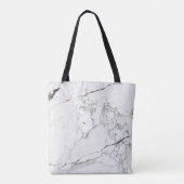 PixDezines WIT MARMER Tote Bag (Achterkant)