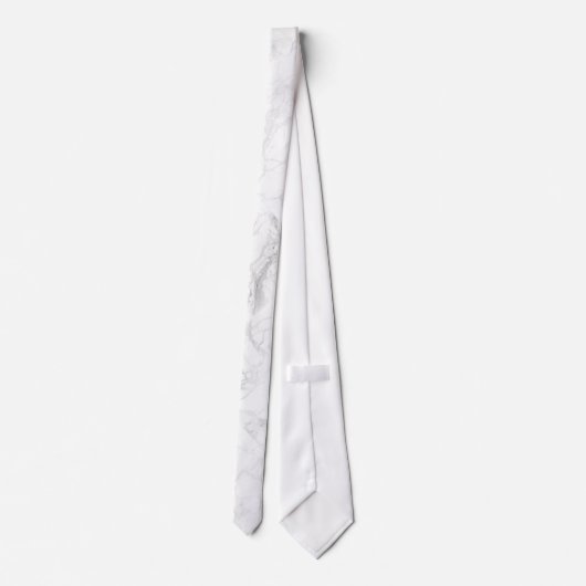 PixDezines wit marmeren plaat Stropdas (Achterkant)