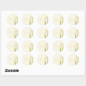 PixDezines witte calla lelies/diy achtergrond Ronde Sticker (Vel)