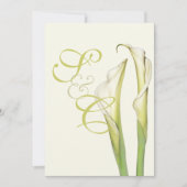 PixDezines witte calla lilies/diy background Kaart (Voorkant)