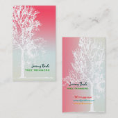 PixDezines witte eiken Boom Trimmers ♥♥♥♥ Visitekaartje (Voorkant / Achterkant)