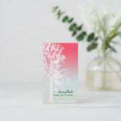 PixDezines witte eiken Boom Trimmers ♥♥♥♥ Visitekaartje (Staand voorkant)