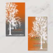 PixDezines witte eikenboomstamtrimmers ♥ ♥ Visitekaartje (Voorkant / Achterkant)