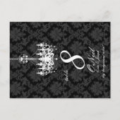 PixDezines Witte Kroonluchter + DIY achtergrondkle Briefkaart (Voorkant)