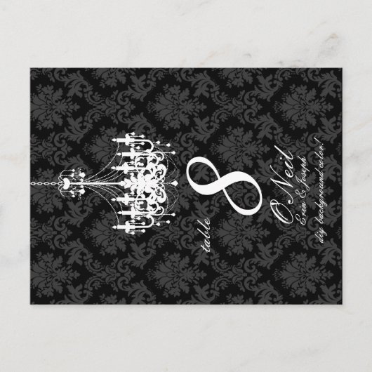 PixDezines Witte Kroonluchter + DIY achtergrondkle Briefkaart (Voorkant)