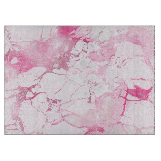 PIXDEZINES WITTE MARMER+ROZE ADEREN SNIJPLANK (Voorkant)