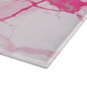 PIXDEZINES WITTE MARMER+ROZE ADEREN SNIJPLANK (Hoek)