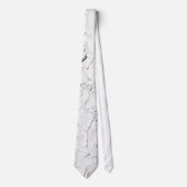 PixDezines witte marmeren plaat Stropdas (Voorkant)