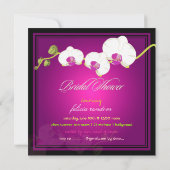 PixDezines witte orchidee/diy evenement Kaart (Achterkant)