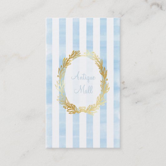 PixDezines witte strepen/placid digitale waterverf Visitekaartje (Voorkant)