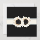 PixDezines witte zonnebloem/diy background+event! Kaart (Voorkant)