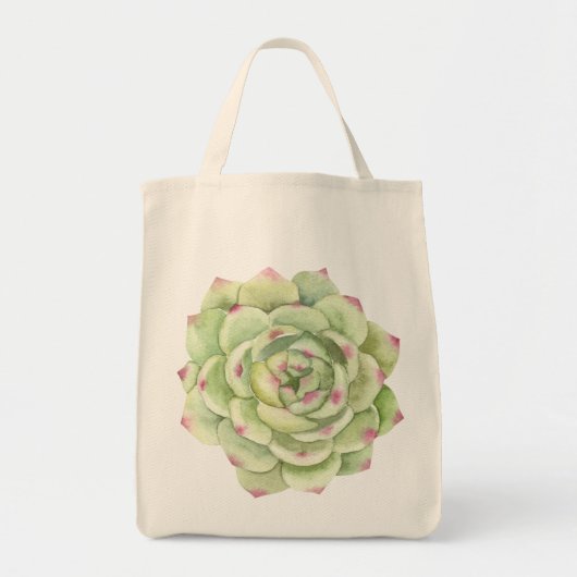 PixDezines woestijn Roos, sappig groen Tote Bag (Voorkant)