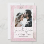 PixDezines Woestijnsteen Blush Roze Zilver Kaart (Voorkant)