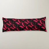 PixDezines XOXO/DIY achtergrondkleuren Lichaamskussen (Achterkant)