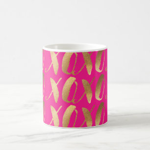 PixDezines xoxo/Faux Gold/DIY achtergrond Koffiemok