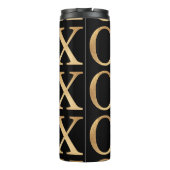 PixDezines xoxo/Faux Gold/DIY achtergrond Thermosbeker (Achterkant)