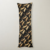 PixDezines XOXO/Faux Gold/DIY achtergrondkleuren Lichaamskussen (Achterkant (Verticaal))