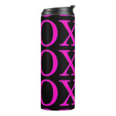 PixDezines xoxo/hot pink/DIY achtergrond Thermosbeker (Gedraaid links)