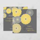 PixDezines Yellow Kiku (chrysanthemum) Kaart (Voorkant / Achterkant)